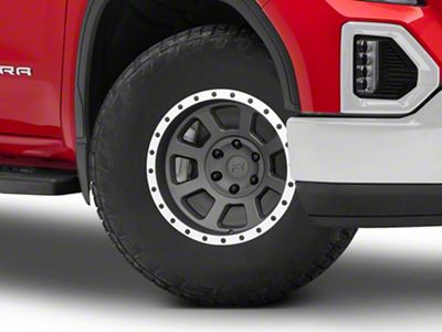 Rovos Wheels Kalahari Charcoal with Machined Lip 6-Lug Wheel; 17x9; -6mm Offset (19-23 Sierra 1500)
