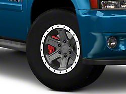 Rovos Wheels Tenere Charcoal with Machined Lip 6-Lug Wheel; 17x9; -15mm Offset (07-14 Tahoe)