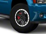 Rovos Wheels Tenere Matte Black with Machined Lip 6-Lug Wheel; 17x9; -15mm Offset (07-14 Tahoe)