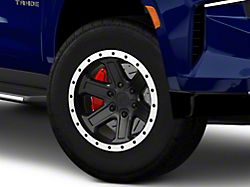 Rovos Wheels Tenere Matte Black with Machined Lip 6-Lug Wheel; 18x9; -9mm Offset (21-25 Tahoe)