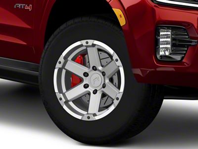 Rovos Wheels Danakil Charcoal with Machined Lip 6-Lug Wheel; 18x9; 0mm Offset (21-25 Yukon)