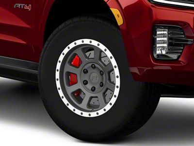 Rovos Wheels Kalahari Charcoal with Machined Lip 6-Lug Wheel; 18x9; -6mm Offset (21-25 Yukon)