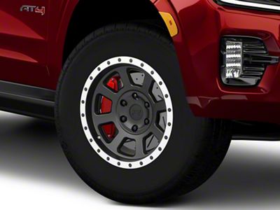 Rovos Wheels Kalahari Matte Black with Machined Lip 6-Lug Wheel; 18x9; -6mm Offset (21-25 Yukon)