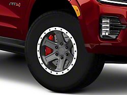 Rovos Wheels Tenere Charcoal with Machined Lip 6-Lug Wheel; 17x9; -15mm Offset (21-25 Yukon)
