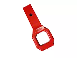 Royal Hooks 2-Inch Receiver Enhanced Hitch Tow Hook; Red (Universal; Some Adaptation May Be Required)