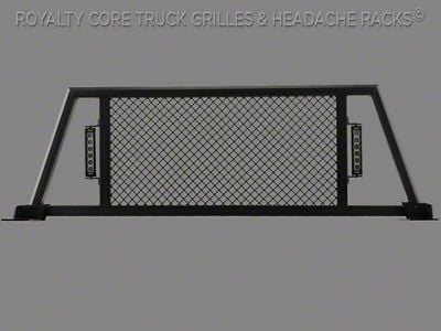 Royalty Core RC88X Headache Rack with LED Light Bars; Satin Black (15-25 F-150)
