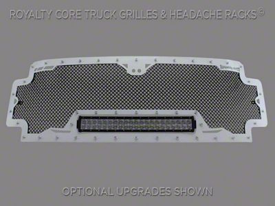 Royalty Core RCRX LED Race Line Bumper Grille Insert; Satin Black (17-19 F-350 Super Duty)
