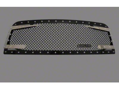 Royalty Core RC3DX Innovative Upper Grille Insert; Gloss Black (19-24 RAM 1500 Laramie Longhorn, Limited)