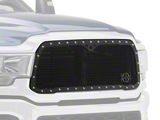 Royalty Core RC1 Classic Upper Replacement Grille; Gloss Black (19-24 RAM 2500 w/ Forward Facing Camera)