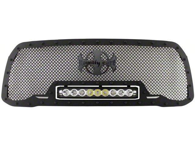 Royalty Core RC1X Incredible LED Upper Grille Insert; Gloss Black (19-24 RAM 2500)