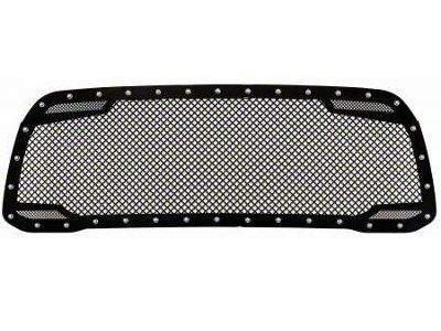 Royalty Core RC2 Twin Mesh Upper Replacement Grille; Gloss Black (19-24 RAM 2500 w/ Forward Facing Camera)