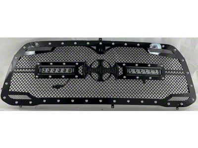 Royalty Core RC2X X-Treme Dual LED Upper Grille Insert; Gloss Black (19-24 RAM 2500)