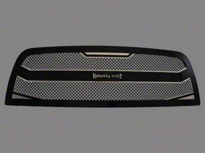 Royalty Core RC4 Layered Upper Grille Insert; Gloss Black (19-24 RAM 2500)