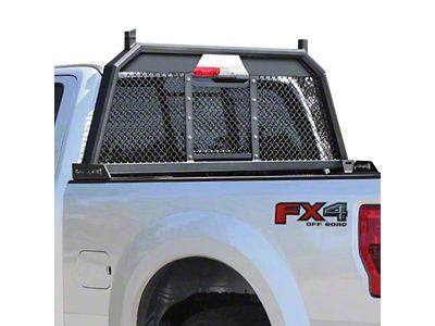 Royalty Core RC88 Billet Headached Rack with Diamond Mesh; Satin Black (10-24 RAM 2500)