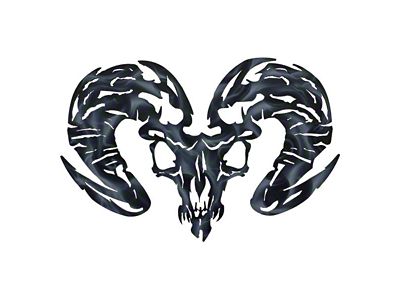 Royalty Core RAM Skull Airbrushed Emblem (Universal; Some Adaptation May Be Required)