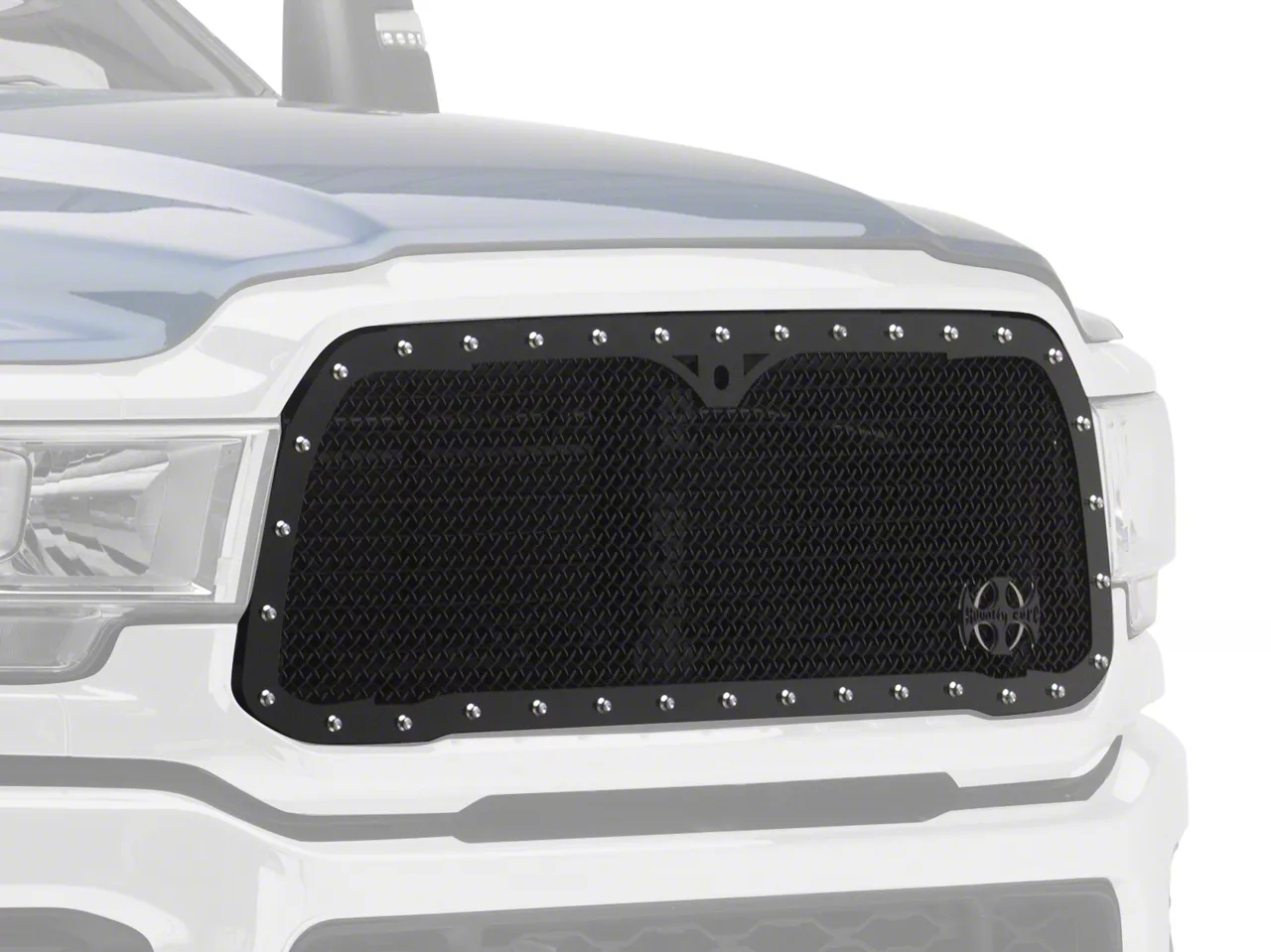 2023 Ram 3500 Royalty Core RC1 Classic Upper Replacement Grille; Gloss B...