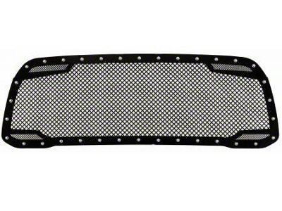 Royalty Core RC2 Twin Mesh Upper Replacement Grille; Gloss Black (19-24 RAM 3500 w/ Forward Facing Camera)