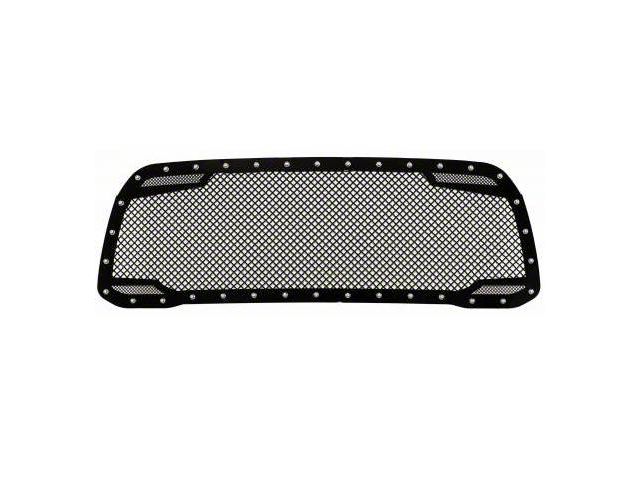 Royalty Core RC2 Twin Mesh Upper Replacement Grille; Gloss Black (19-24 RAM 3500)