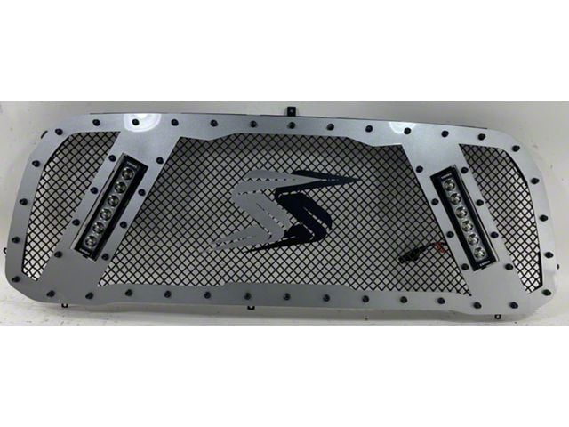 Royalty Core RCX Explosive Dual LED Upper Replacement Grille; Gloss Black (19-24 RAM 3500)