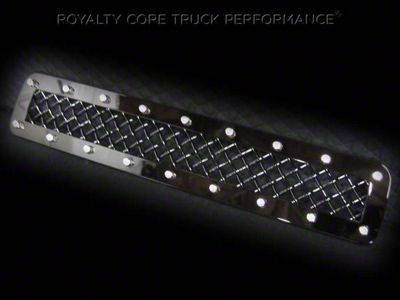 Royalty Core Middle Bumper Grille Insert; Gloss Black (11-14 Sierra 3500 HD Denali)