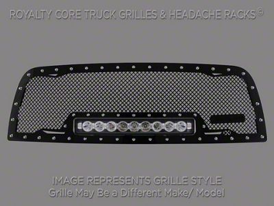 Royalty Core RC1X Incredible LED Upper Grille Insert; Gloss Black (07-14 Tahoe)
