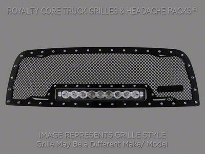 Royalty Core RC1X Incredible LED Upper Grille Insert; Gloss Black (07-14 Tahoe)