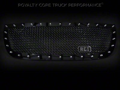 Royalty Core RC1 Classic Upper Grille Insert; Gloss Black (07-14 Yukon)