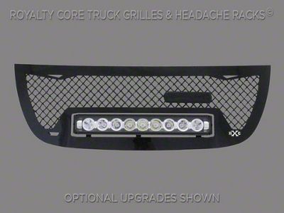 Royalty Core RC1X Incredible LED Upper Grille Insert; Gloss Black (07-14 Yukon)
