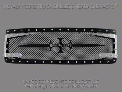 Royalty Core RC3DX Innovative Upper Grille Insert; Gloss Black (15-20 Yukon)