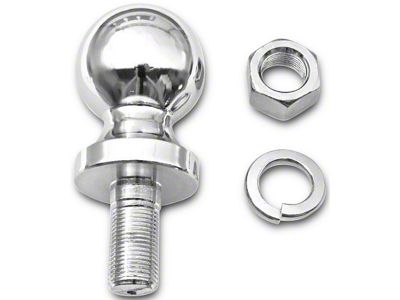 Rugged Ridge 1-7/8-Inch Trailer Hitch Ball; Chrome