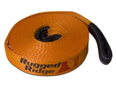 Rugged Ridge 4-Inch x 30-Foot Recovery Strap; 40,000 lb.