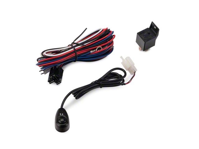Rugged Ridge 15210.73 Wiring Harness Kit For 3 Auxiliary Lights | Includes Relay & Illuminated Rocker Switches