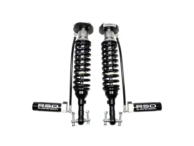 RSO Suspension 2.5 Adjustable Compression and Rebound Remote Reservoir Front Coil-Overs for 0 to 3-Inch Lift (15-20 F-150, Excluding Raptor)