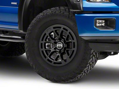 RTR Tech 6 Satin Black 6-Lug Wheel; 17x9; 18mm Offset (15-20 F-150)