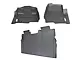 RTR Front and Rear Floor Liners; Black (15-24 F-150 SuperCrew)