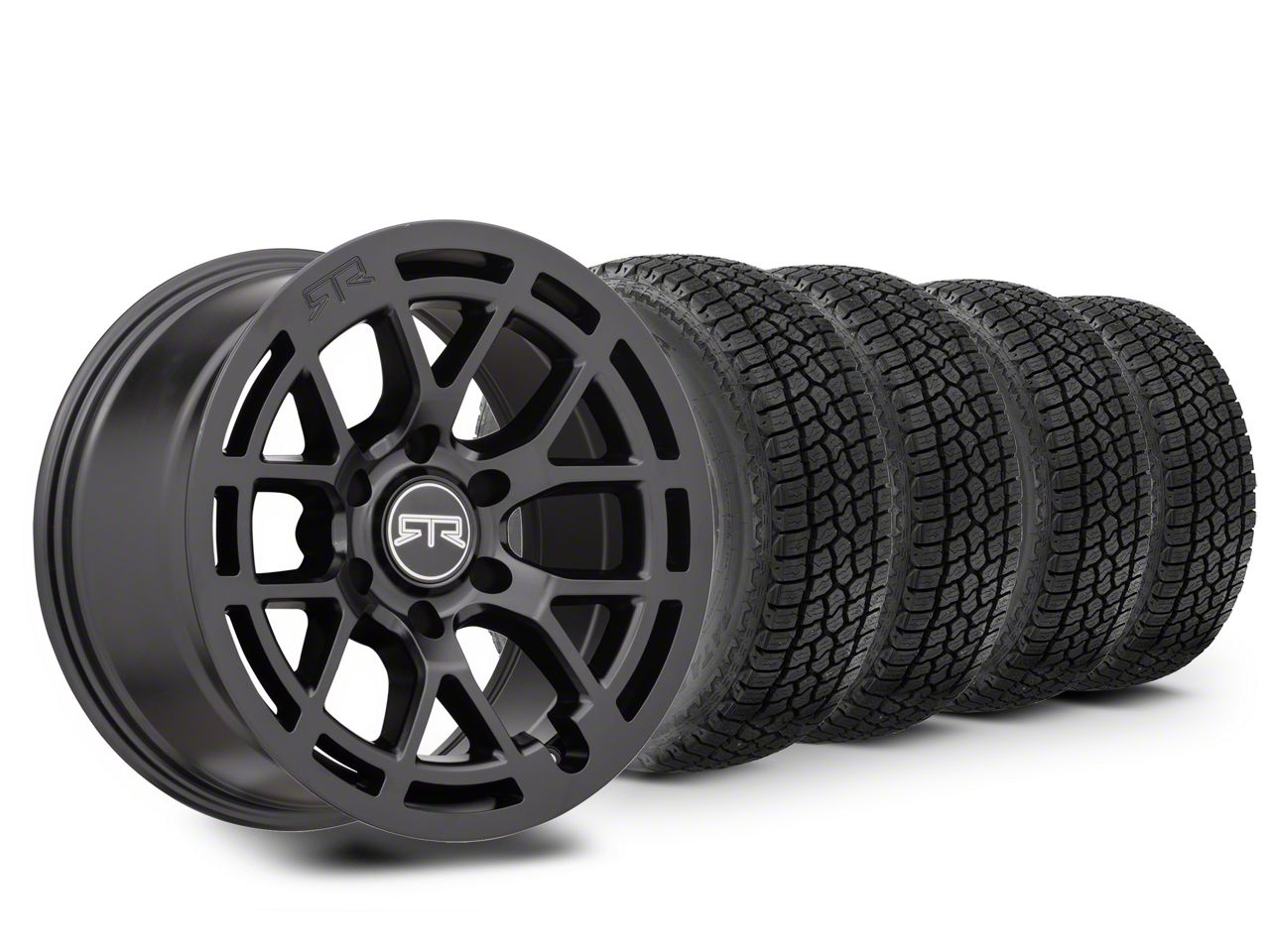 17×9 RTR Tech 6 Wheel & 33in Milestar All-Terrain Patagonia AT/R Tire Package (15-20 F-150)