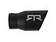 RTR Angled Rolled Edge Exhaust Tip; 4-Inch; Black (19-24 Ranger)