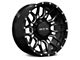 RTX Offroad Wheels Claw Gloss Black Milled with Rivets 8-Lug Wheel; 18x9; -12mm Offset (03-09 RAM 3500 SRW)