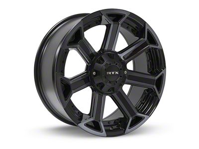 RTX Offroad Wheels Peak Black Machined Gray 6-Lug Wheel; 20x9; 0mm Offset (04-08 F-150)