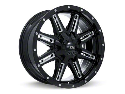 RTX Offroad Wheels Ravine Black Milled 6-Lug Wheel; 20x9; 10mm Offset (04-08 F-150)