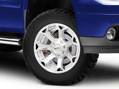 RTX Offroad Wheels Peak Chrome 6-Lug Wheel; 18x9; 0mm Offset (07-13 Sierra 1500)