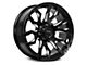 RTX Offroad Wheels Patton Gloss Black Milled Spoke 8-Lug Wheel; 20x9; 18mm Offset (11-14 Sierra 2500 HD)