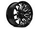 RTX Offroad Wheels Patton Gloss Black Milled Spoke 8-Lug Wheel; 20x9; 18mm Offset (11-14 Sierra 3500 HD SRW)