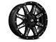 RTX Offroad Wheels Ravine Black Milled 8-Lug Wheel; 18x9; 15mm Offset (11-14 Sierra 3500 HD SRW)