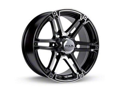 RTX Offroad Wheels Slate Black Machined 6-Lug Wheel; 17x8; 25mm Offset (07-13 Silverado 1500)