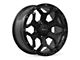 RTX Offroad Wheels Goliath Satin Black with Milled Rivets 6-Lug Wheel; 18x9; 0mm Offset (09-14 F-150)
