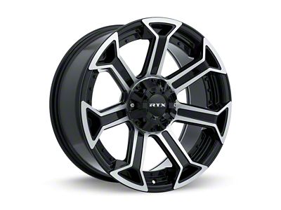 RTX Offroad Wheels Peak Gloss Black Machined 6-Lug Wheel; 18x9; 0mm Offset (09-14 F-150)