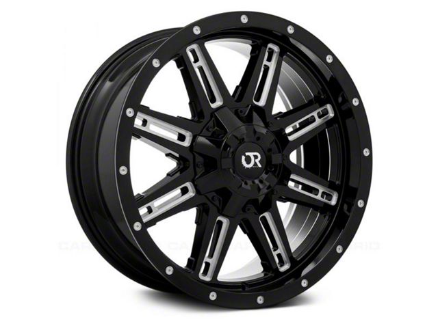 RTX Offroad Wheels Ravine Black Milled 8-Lug Wheel; 18x9; 10mm Offset (10-18 RAM 3500 SRW)