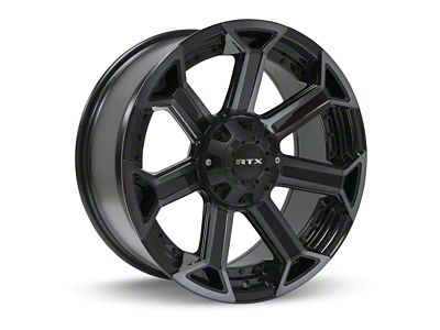 RTX Offroad Wheels Peak Black Machined Gray 6-Lug Wheel; 20x10; -18mm Offset (15-20 F-150)
