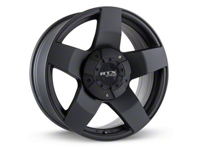RTX Offroad Wheels Thunder Matte Black 8-Lug Wheel; 18x9; 15mm Offset (15-19 Sierra 3500 HD SRW)